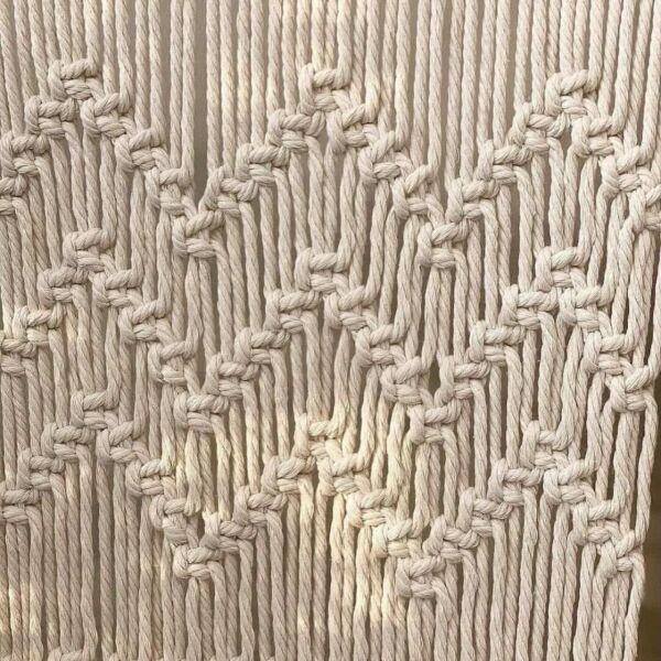 بارتشن خشب طبيعي وخيوط - بوهيمي