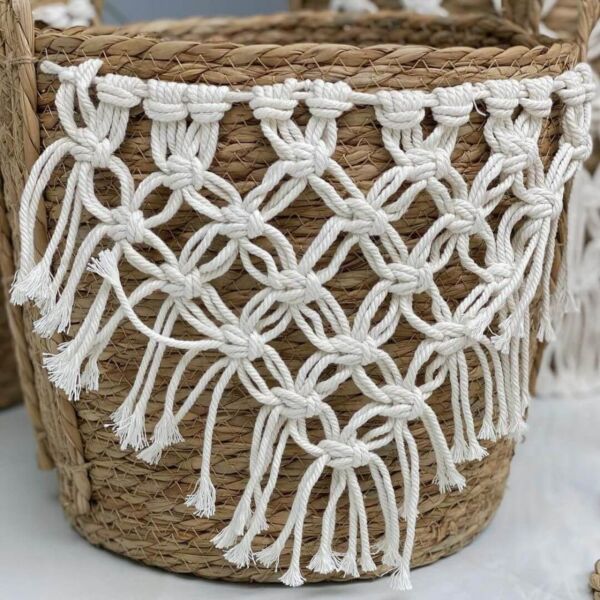 طقم سلال قش وحبل