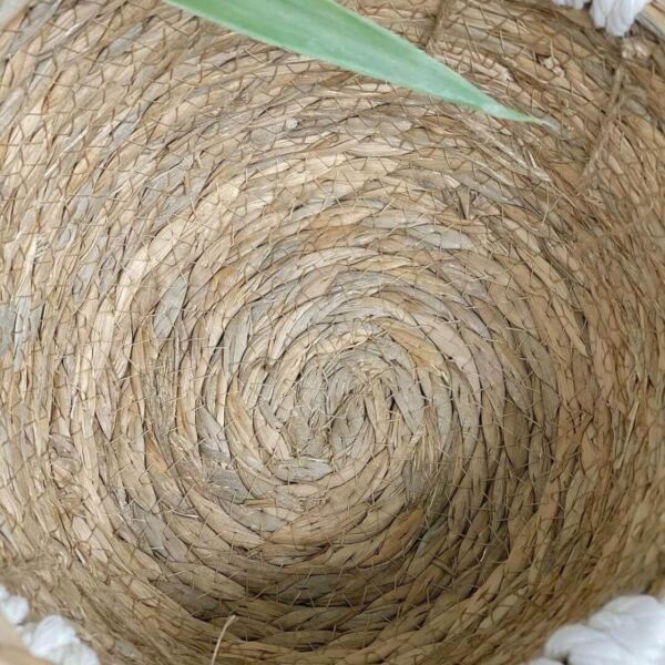 طقم سلال قش وحبل 3 قطع