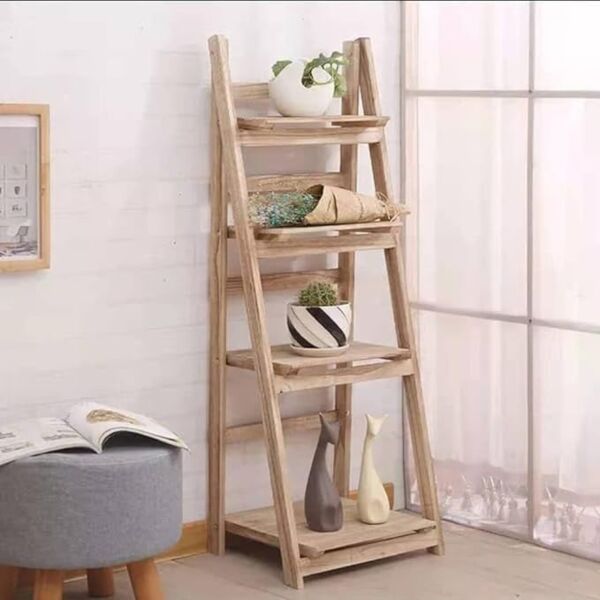 وحدة رفوف خشب قابلة للطي 115X35 سم