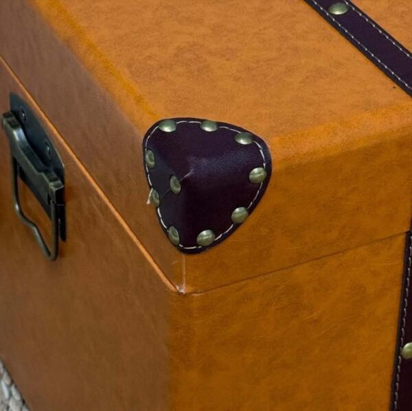 صندوق جلد 3 قطع فينتيج