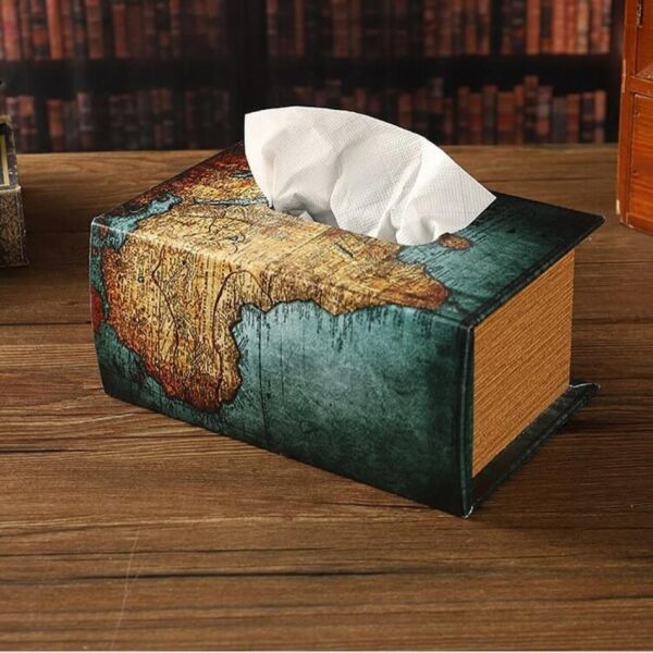 طقم سلة وعلبة مناديل ايرث