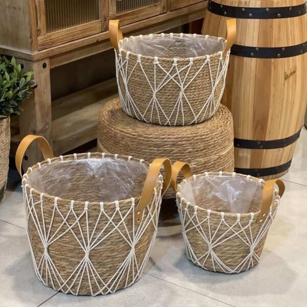 طقم سلال خوص بوهيمي 3 قطع ليغو