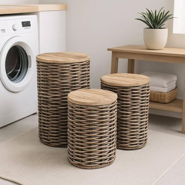 طقم سلال راتان 3 قطع راتو