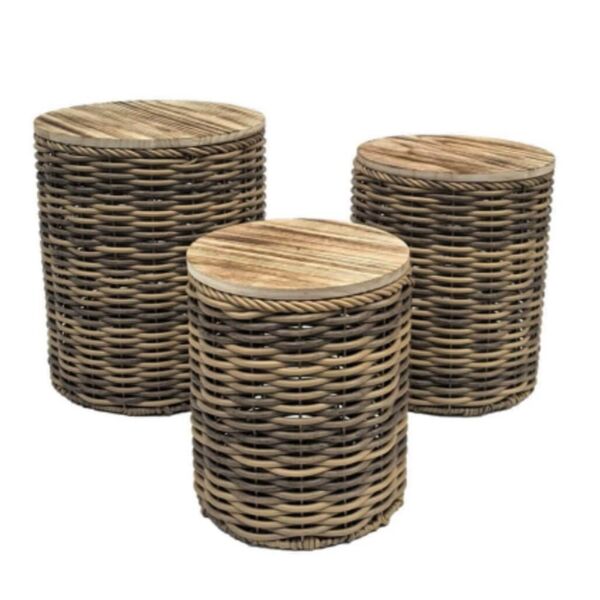 طقم سلال راتان 3 قطع راتو