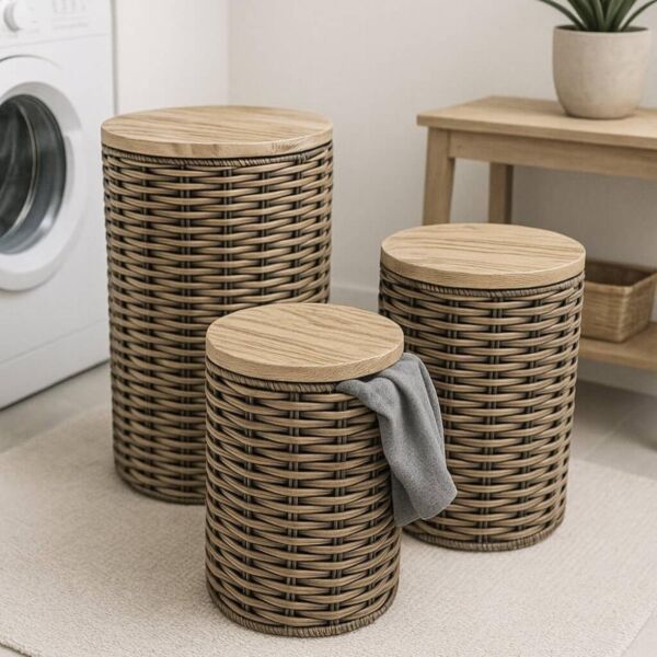 طقم سلال راتان 3 قطع راتو