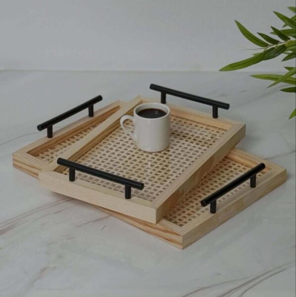 طقم صواني قطعتين واتيكس