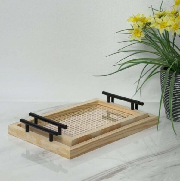 طقم صواني قطعتين واتيكس