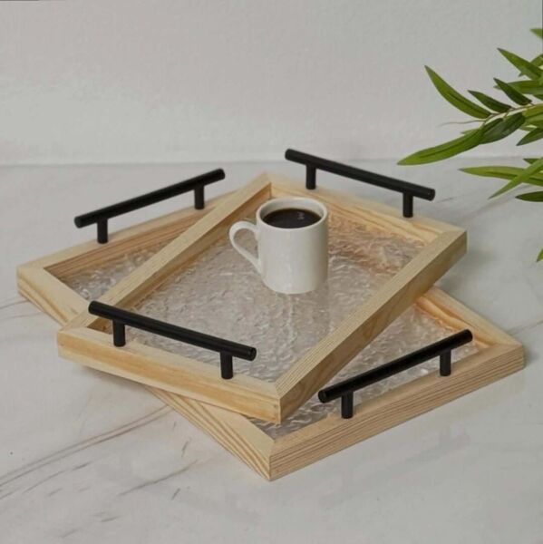 طقم صواني قطعتين ووزا