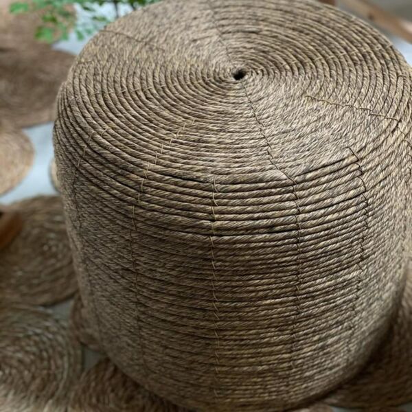 طقم طاولة جانبية خوص بوهيمي