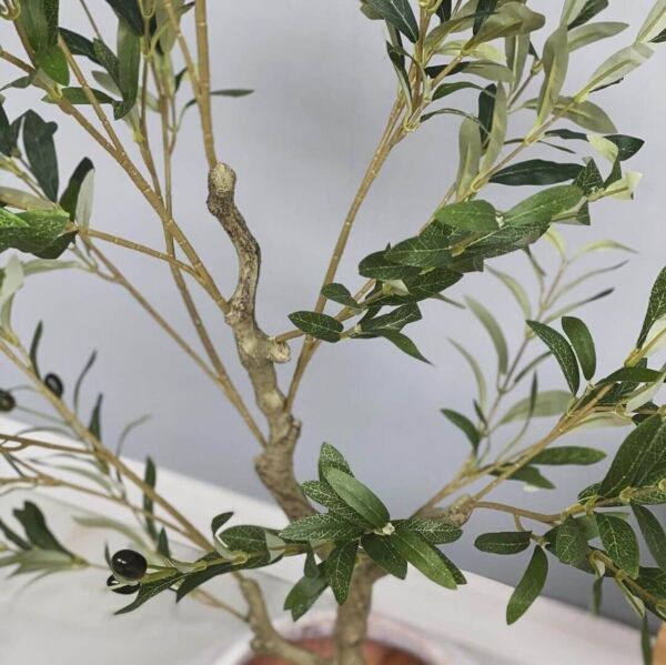 شجرة زيتون صناعية 120 سم مورو - اخضر واسود