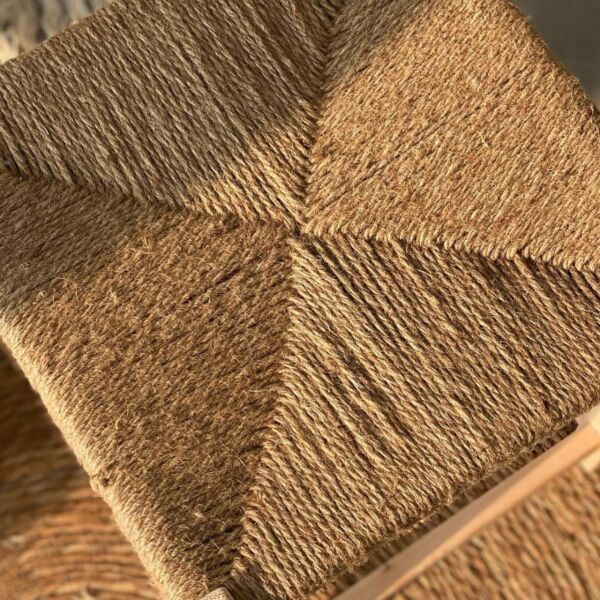 مقعد خشب حبال خيش