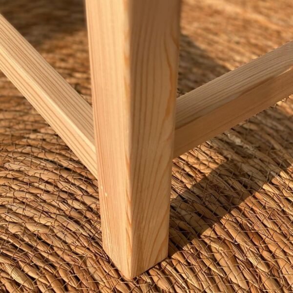 مقعد خشب حبال خيش