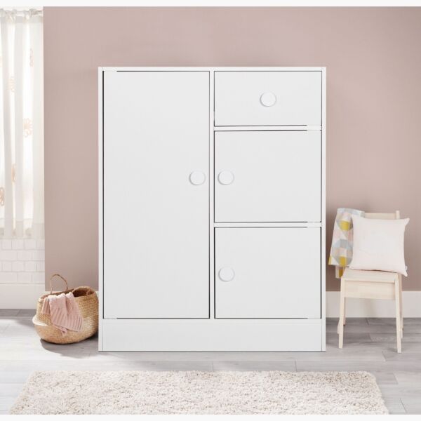 كابينة للأطفال بدرج و3 أبواب من فانيلا كودي