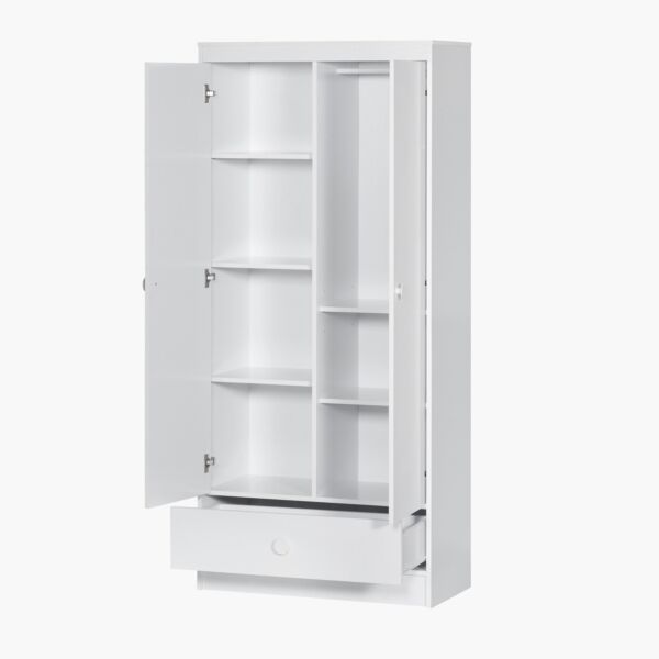 خزانة ملابس ببابين ودرج - فانيلا