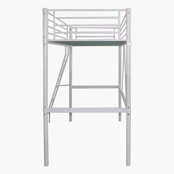 سرير فردي علوي معدن من فانيلا - 90×200 سم