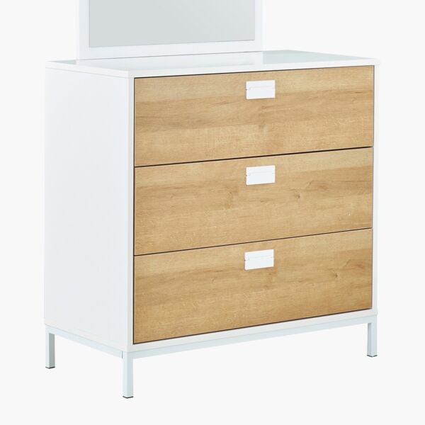 طاولة تزيين صغيرة بـ3 أدراج بدون مرآة - ليون