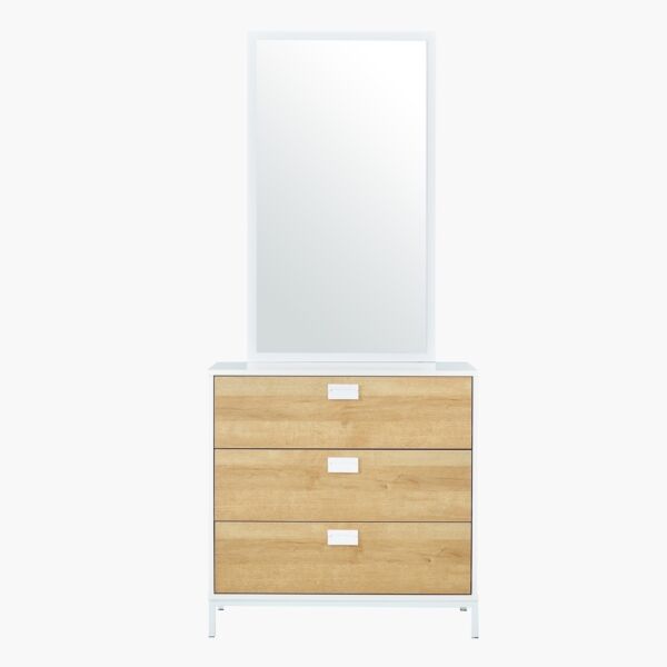 طاولة تزيين صغيرة بـ3 أدراج بدون مرآة - ليون