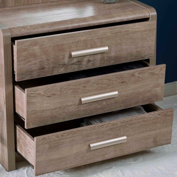 طاولة تزيين صغيرة 3 أدراج دون مرآة - كيرفي