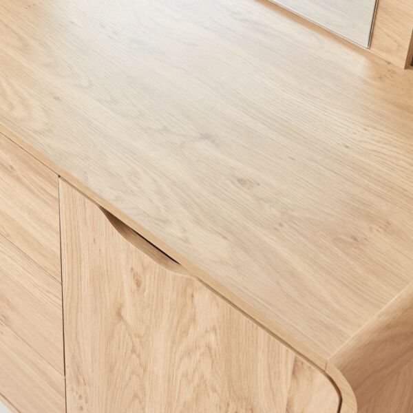 طاولة تزيين كبيرة بباب واحد و3 أدراج بدون مرآة - نورديكا