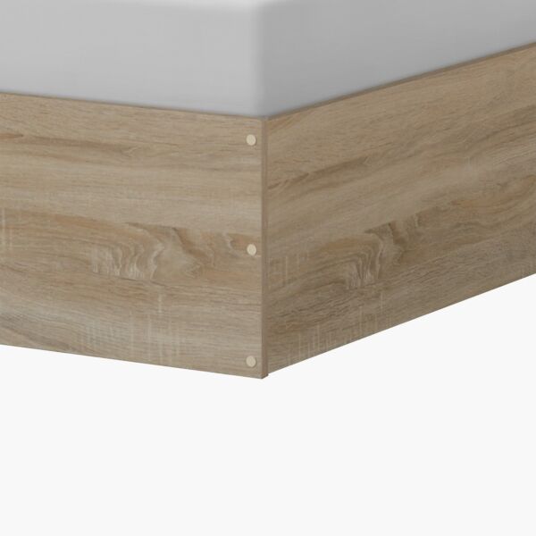 سرير فردي مع لوح رأسي بمساحة تخزين أوسيس كامبريدج - 90x200 سم