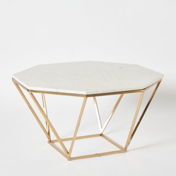 طاولة قهوة بسطح رخام من هيرون