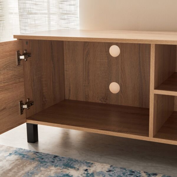 طاولة تلفزيون للأجهزة حتى 50 بوصة من إدموند