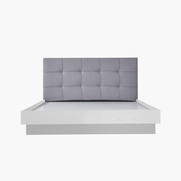 سرير كينج منجد مع لوح قدم باتارا - 180x200 سم