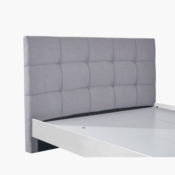 سرير كينج منجد مع لوح قدم باتارا - 180x200 سم