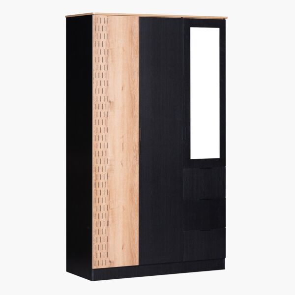 دولاب ملابس 3 أبواب بمرآة و3 أدراج من جوردن