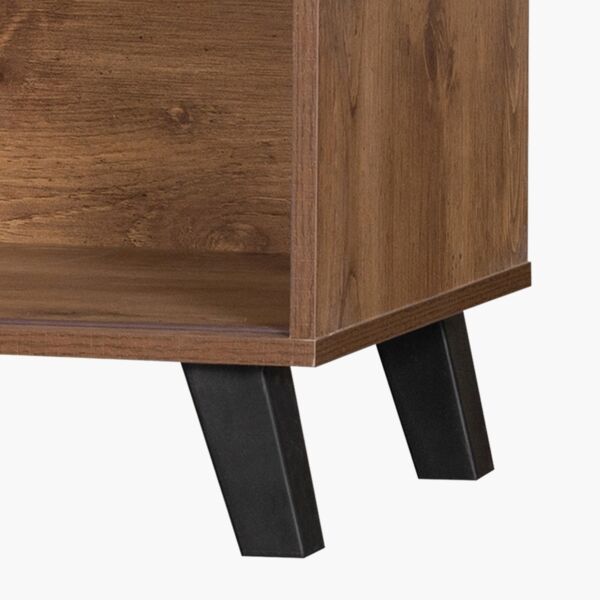 طاولة تلفزيون ببابين انزلاقيين لأجهزة تلفاز حتى 70 بوصة من تورتيلا