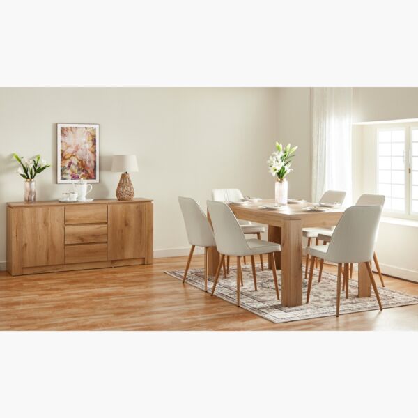 طاولة طعام 6 مقاعد من بالي