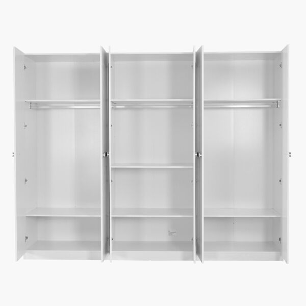 دولاب ملابس 6 أبواب بمرآتين من سوليتير