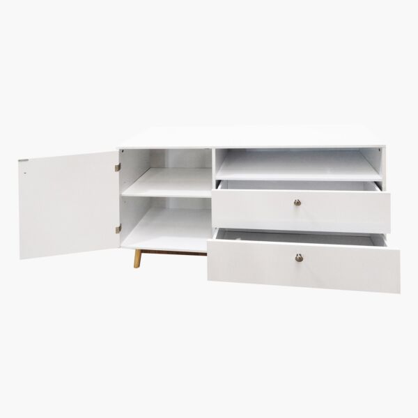 خزانة جانبية بباب واحد ودرجين من توتو