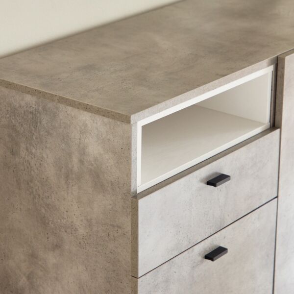 خزانة جانبية ببابين ودرجين من سكوت