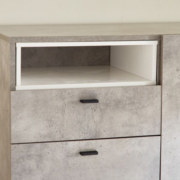 خزانة جانبية ببابين ودرجين من سكوت