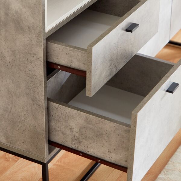 خزانة جانبية ببابين ودرجين من سكوت