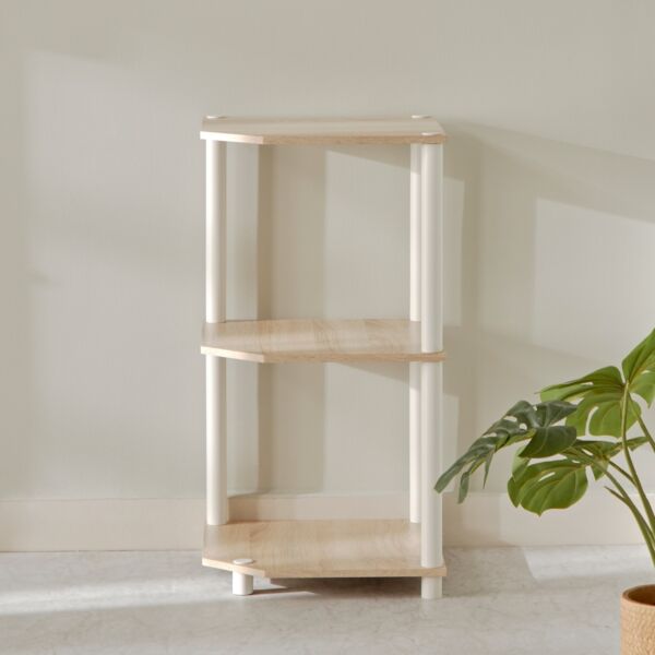 رف زاوية 3 طوابق من بيج