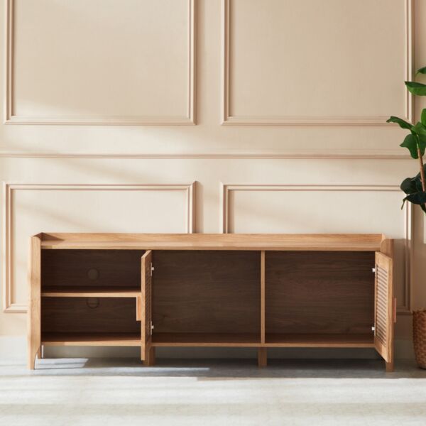 طاولة تلفزيون منخفضة لأجهزة حتى 70 بوصة من چاڤا