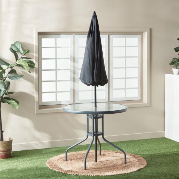 طقم أثاث خارجي 4 كراسي مع طاولة ومظلة من تورينو