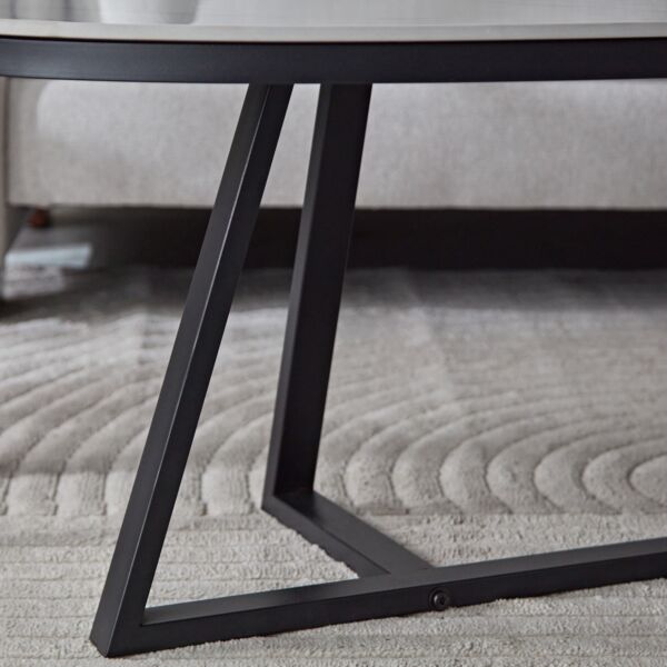 طقم طاولة قهوة حجر قطعتين - برشلونة