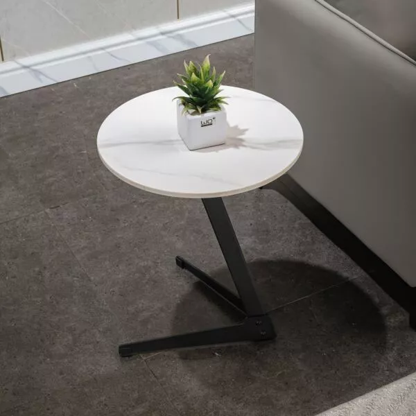 طاولة جانبية من الحجر الملبد من بارون