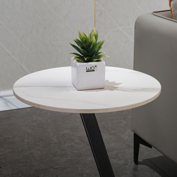 طاولة جانبية من الحجر الملبد من بارون