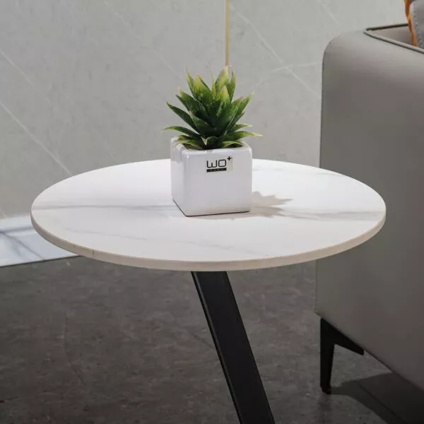 طاولة جانبية من الحجر الملبد من بارون