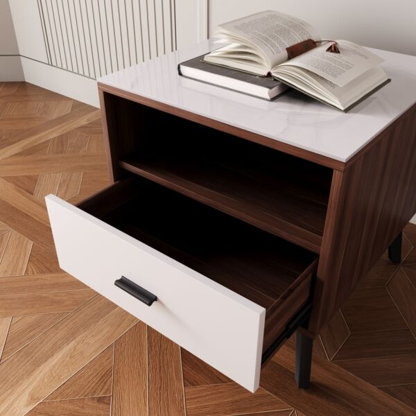 طاولة جانبية من الحجر الملبد من مودواي