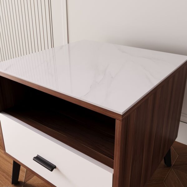 طاولة جانبية من الحجر الملبد من مودواي