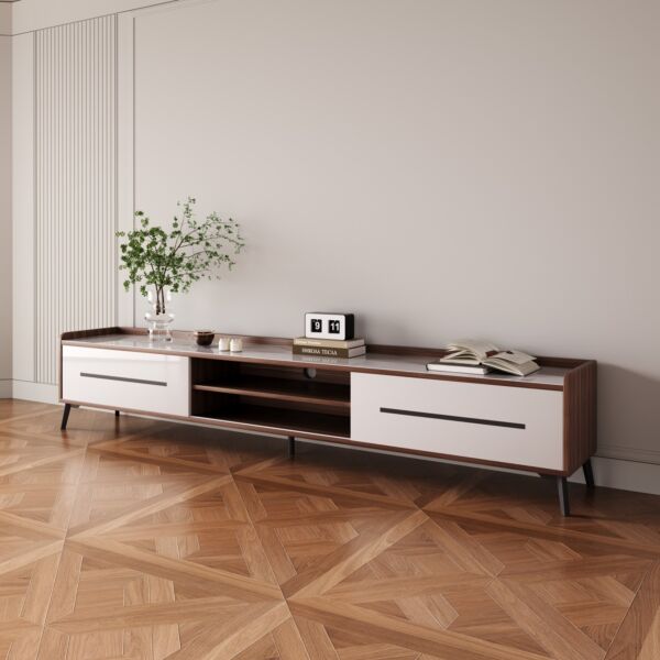 طاولة تلفزيون من الحجر الملبد للأجهزة حتى 75 بوصة من مودواي