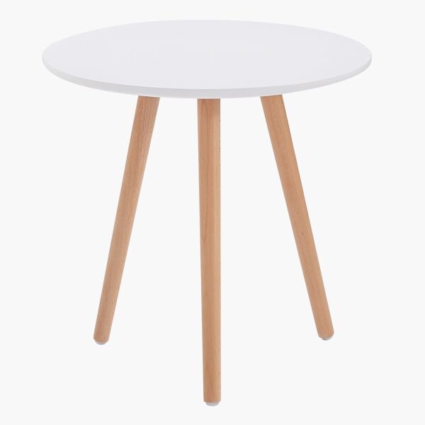 طقم 2 طاولة قهوة بيضاوية بأرجل من الخشب الصلب من توتو