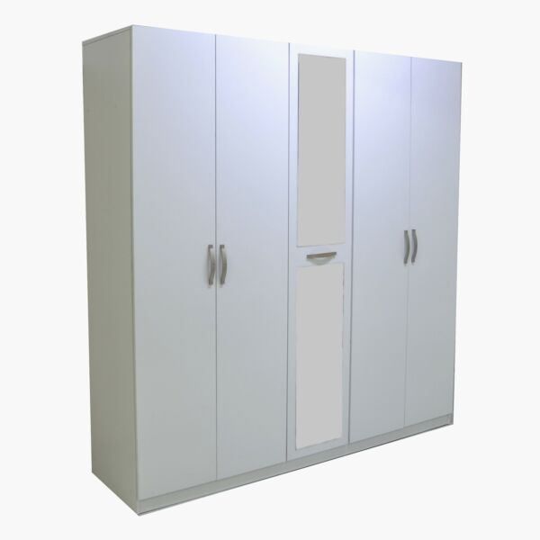 دولاب ملابس بمرآة و5 أبواب من كولتورب بلس