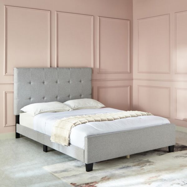 سرير كوين منجّد من كولتورب - 150x200 سم